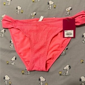 NWT Girls Neon Pink Bikini Bottoms Size Medium